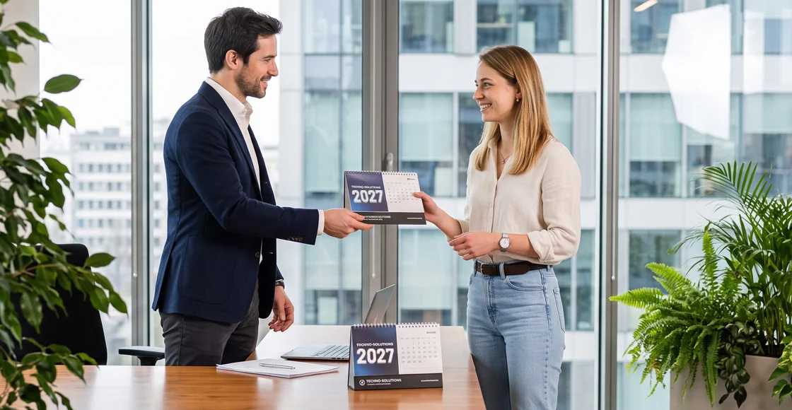 Desk calendar printing