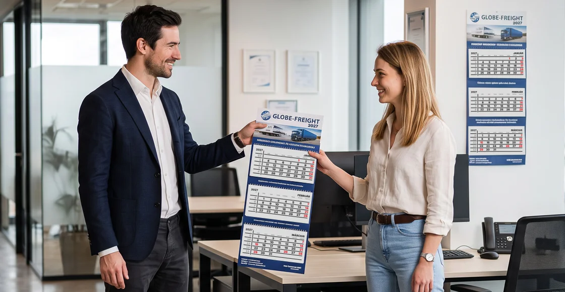 Three-month calendar printing