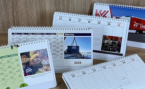 Desk calendar printing