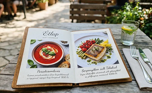 Food and drink menu printing