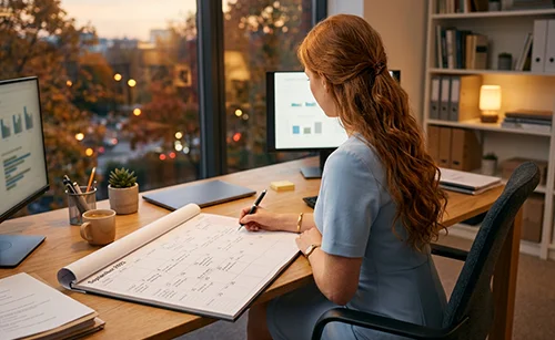Desk-pad calendar printing