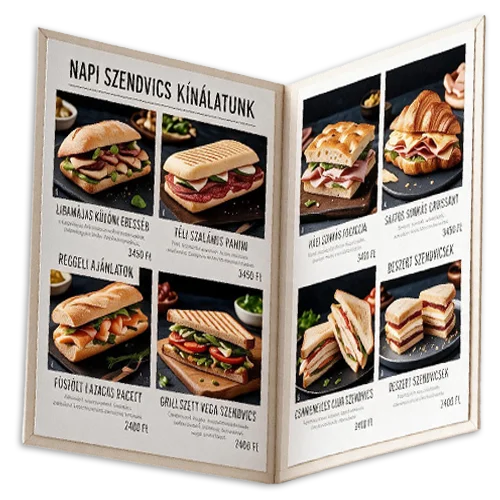 Food and drink menu printing