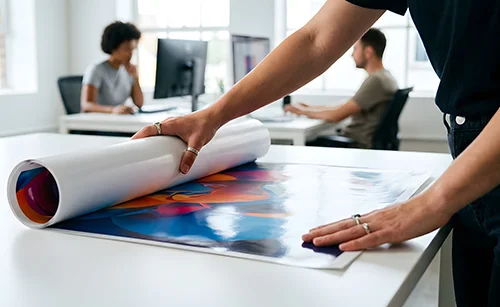 premium poster papers and backlit films