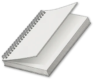 Wire-bound notebook
